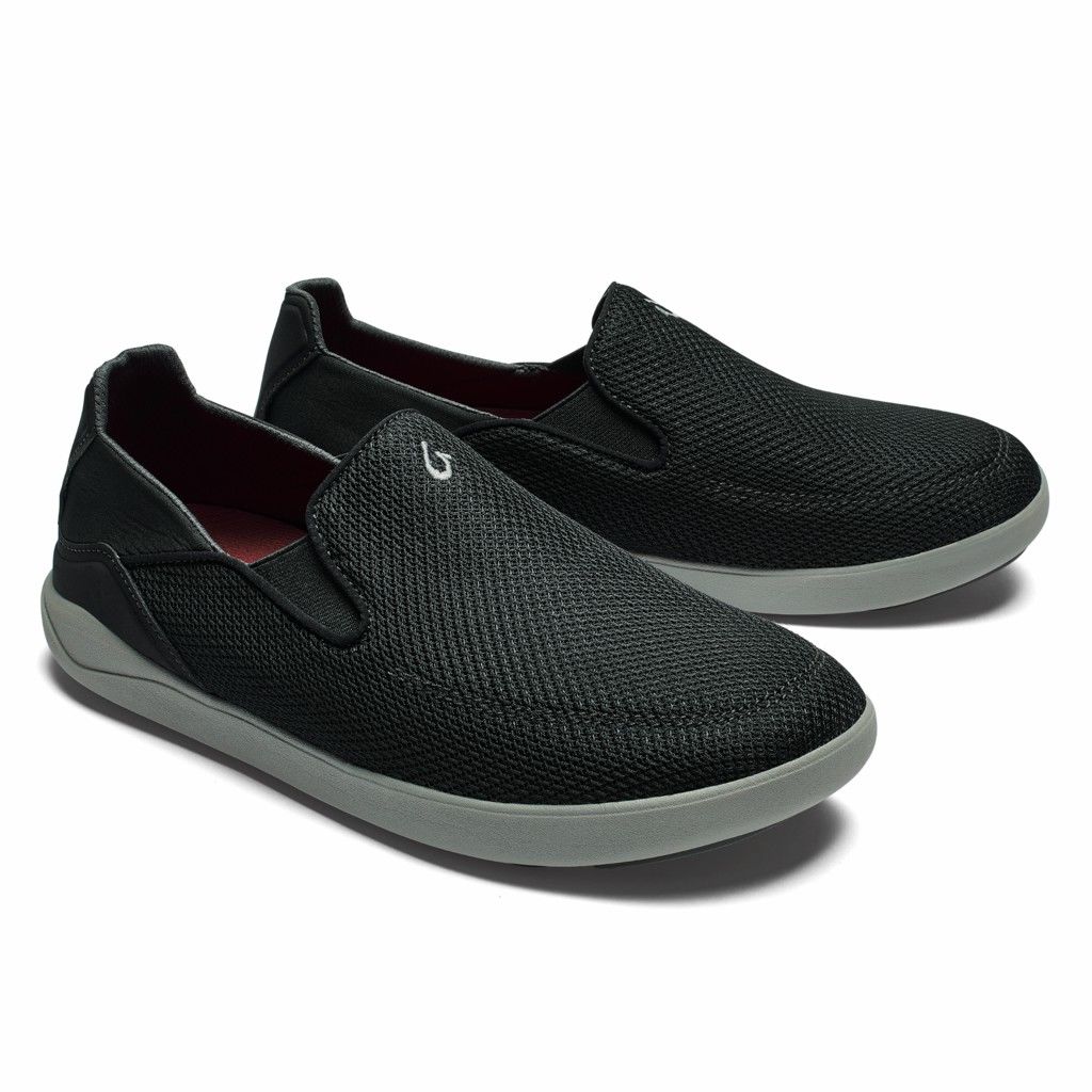 Olukai Men's Nohea Pae Slip On Shoe - Black US362-951